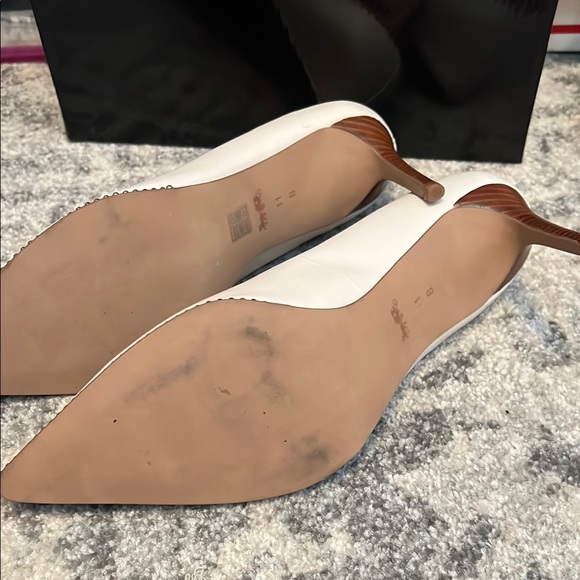 Coach White Elegant Pointed-Toe Heels - Picture 2 of 7